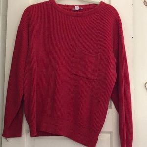Red sweater